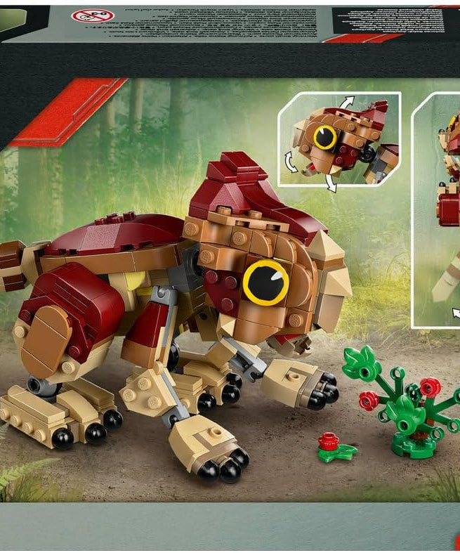 LEGO Jurassic World Baby Dinosaur Dolores Aquilops Play Display Toy Dinosaur Figure incl Plant with Flowers Gift for 7+ Year Old Boys Girls Rebirth Movie Fans 76970
