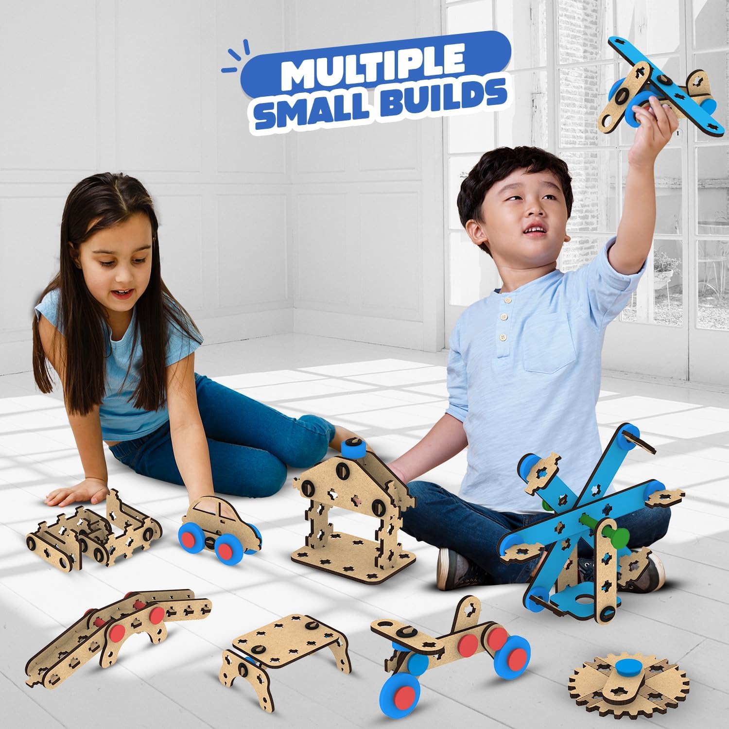 Smartivity 7 in 1 Multi-Builds Hydraulic Kit STEM DIY Fun Toy for Kids 6 to 12, Best Birthday Gift Toy for Boys & Girls Age 6-8-10-12, Science Toy, Educational Based Activity Game, Made in India