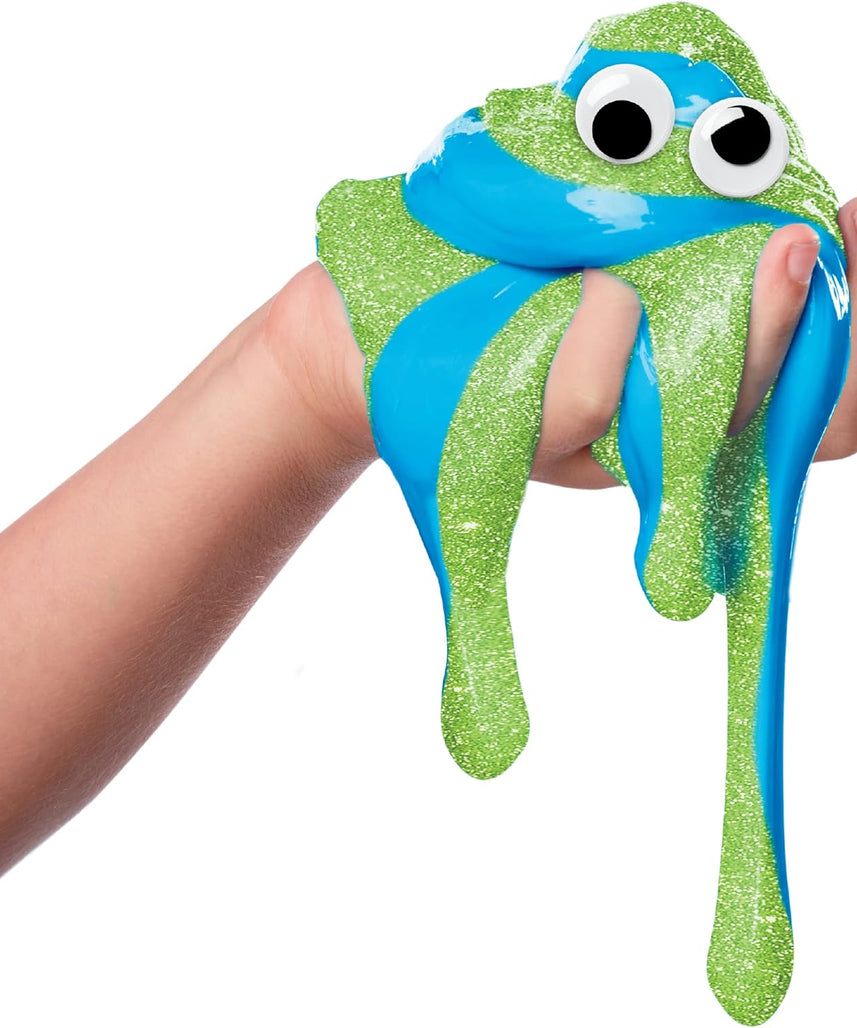 Cra-Z-Slimy 60066 Slime Compound 4-Pack Toy, Includes Softee Dough, Cra-Z Slimy, Fab Foam, Modelite, Glitter Add-Ins, Sensory Play Kit for Kids 6+