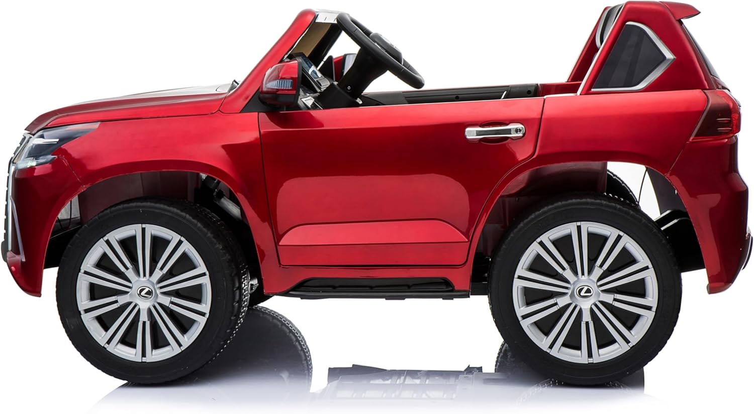 Lovely Baby Lexus LX570 SUV Ride-On Car for Kids, 3+ Years, Remote Control, LED Lights, Music, Openable Doors – Red, Gold, or Blue