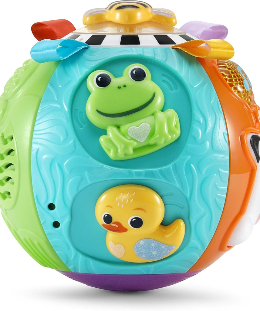 VTech Animal Discoveries Ball Interactive Learning Toy with Lights Music Textures and Shapes for Babies