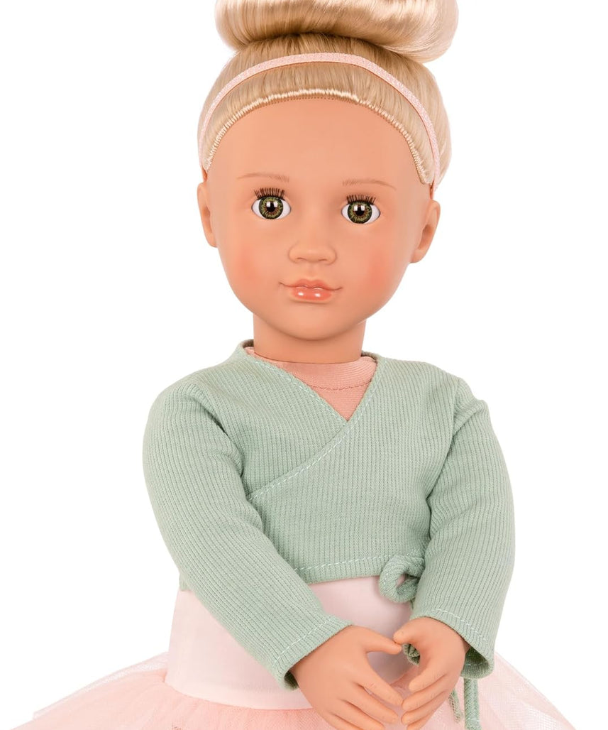 Our Generation - 18 Inch Doll - Viola - Blonde Hair and Brown Eyes - Balerina - Pretend Play - Toys for children from 3 years old