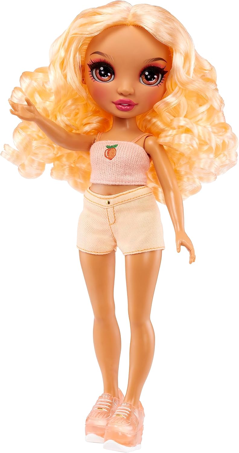 Yummiland Lip Gloss Doll, Nia Candy Fluff, Scented & Color-Changing Doll with DIY Lip Gloss Kit, Collectible Beauty Toy for Girls, Fun Fashion Playset & Gift for Kids