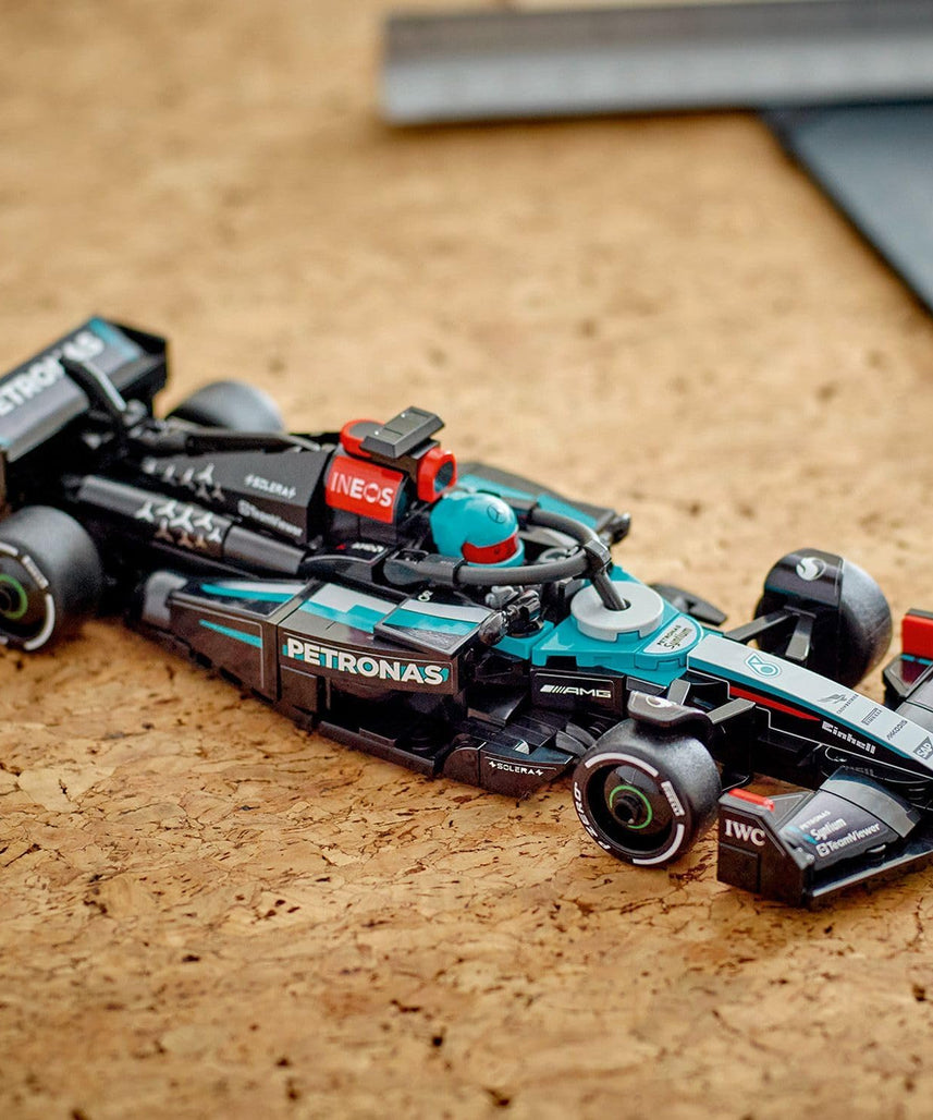 LEGO Speed Champions Mercedes-AMG F1 W15 Race Car Toy with a Collectible Formula 1 Driver Minifigure - Model Kits for 10+ Year Old Boys & Girls or Adult Motorsport Fans 77244