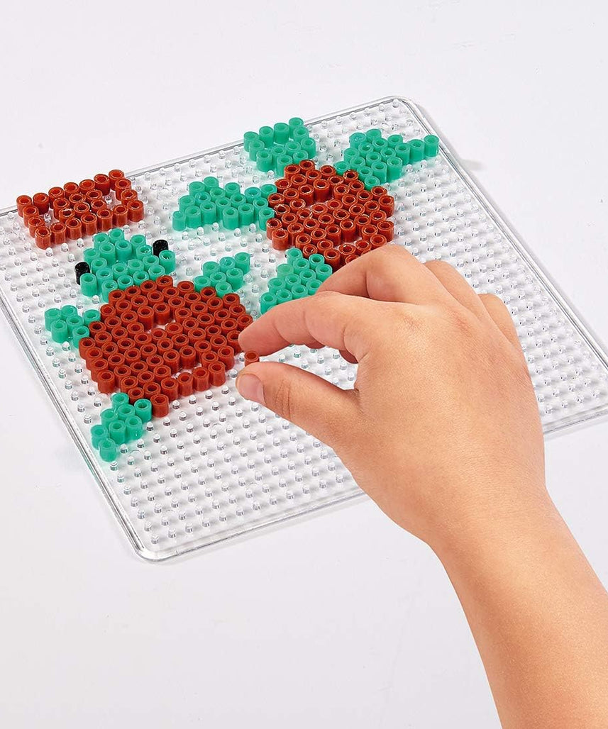 Simba Art & Fun Ironing Beads 3D, 2,400-Piece Bead Set with Pegboard & Templates, Multicolor, Kids 3+