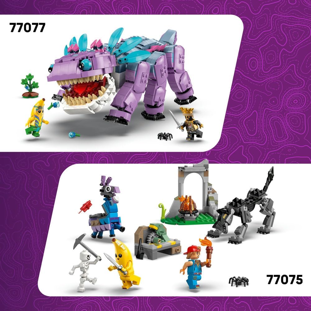 LEGO Fortnite Durrr Burger Restaurant - Creative Toy with Beach Bomber, Beef Boss & Grimey Minifigures - Collectible Gaming Gift for 10+ Year Old Boys & Girls - 77076