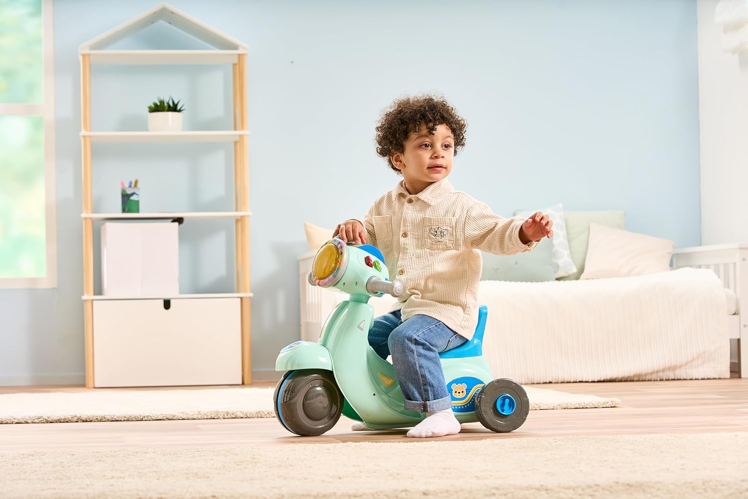 VTech Baby 2-in-1 Ride & Balance Scooter – Trike to Balance Bike, Interactive Play & Learning