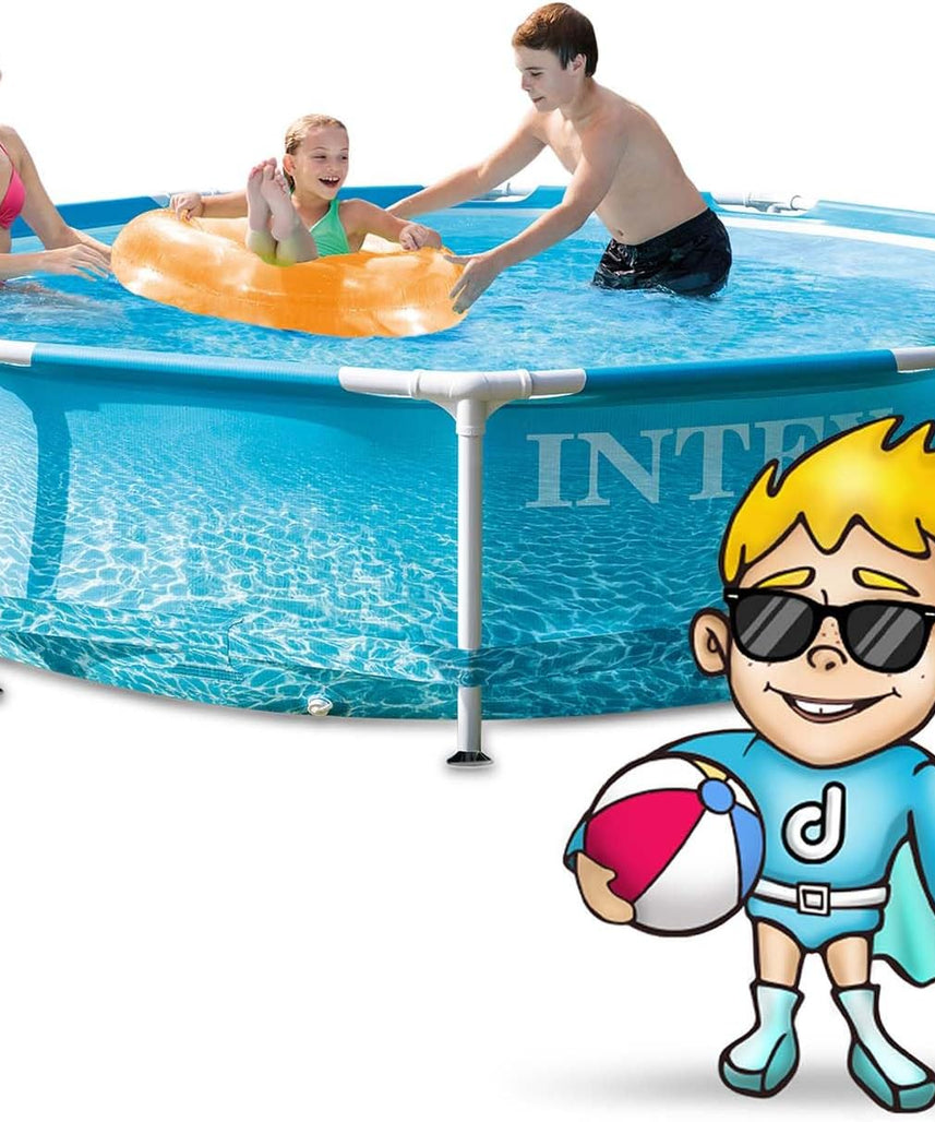 Intex 10 Ft X 30-Inch Beachside Metal Frame Pool Set