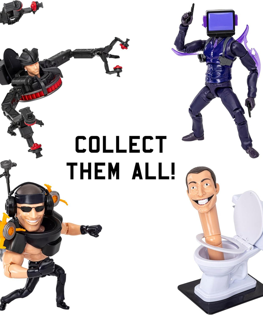 Skibidi Toilet Deluxe Figure Series 2 Berserker Mutant, Official 6 Inch Collectible Action Figure with 22 Moving Parts for Kids 13+
