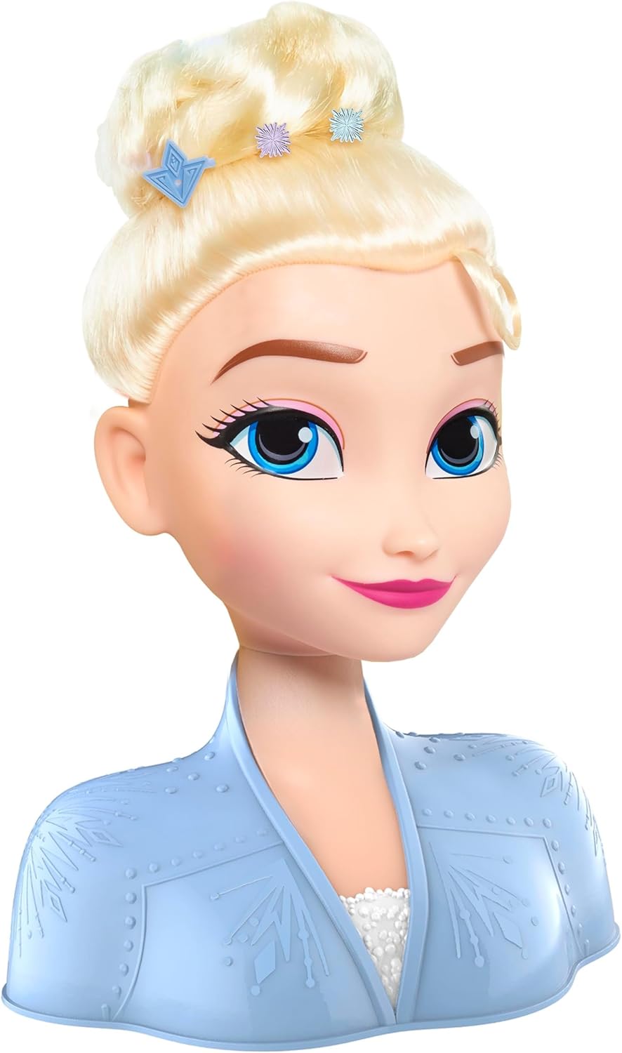 Disney Frozen 2 Elsa Styling Head, 14-Pieces, Hair Styling Doll for Kids, Ages 3+