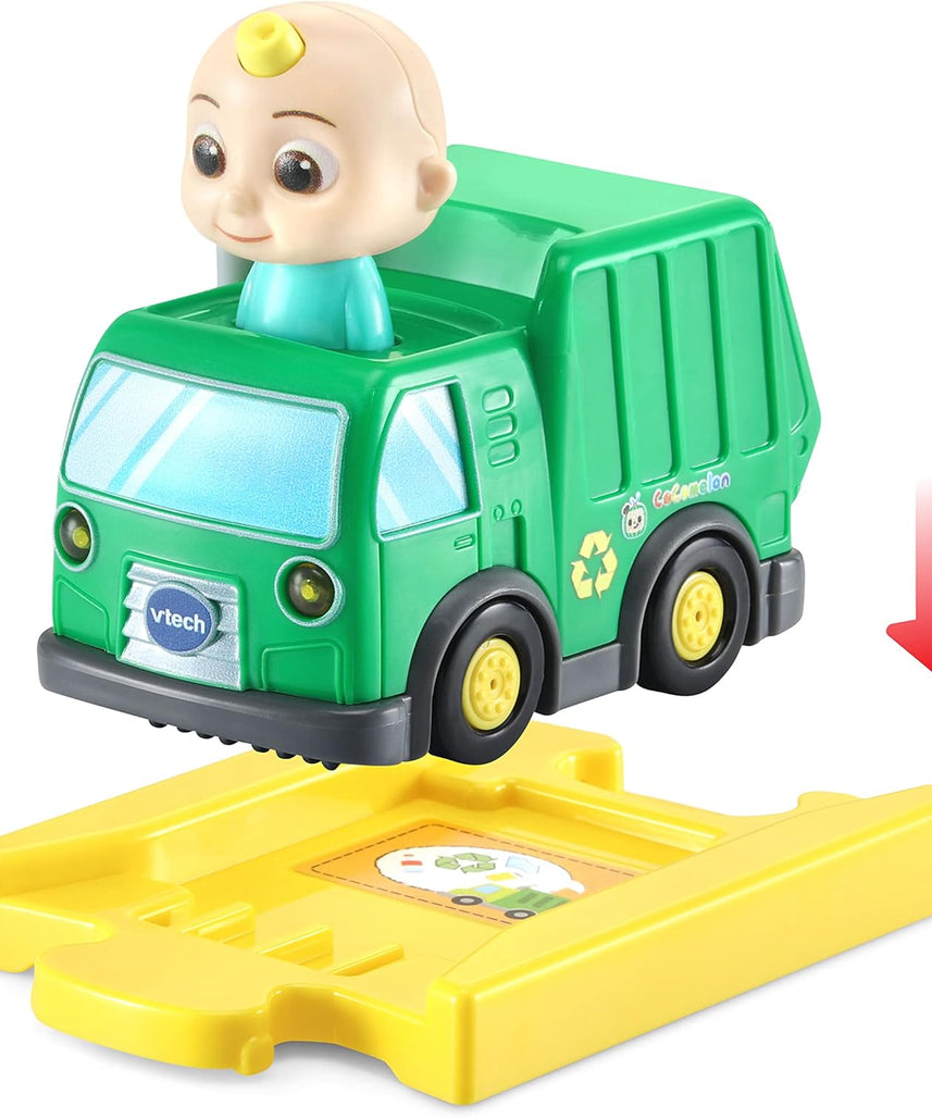 VTech CoComelon Go! Go! Smart Wheels JJ’s Recycling Truck & Track, Interactive Toddler Toy, Ages 1.5–5 Years