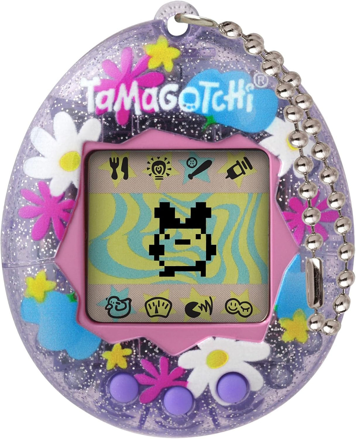 TAMAGOTCHI Bandai Original Flower Perfume Digital Pet, Nurture And Raise The Original Electronic Pet Japanese Kids Toys For Girls And Boys Make Great 90s Retro Gifts