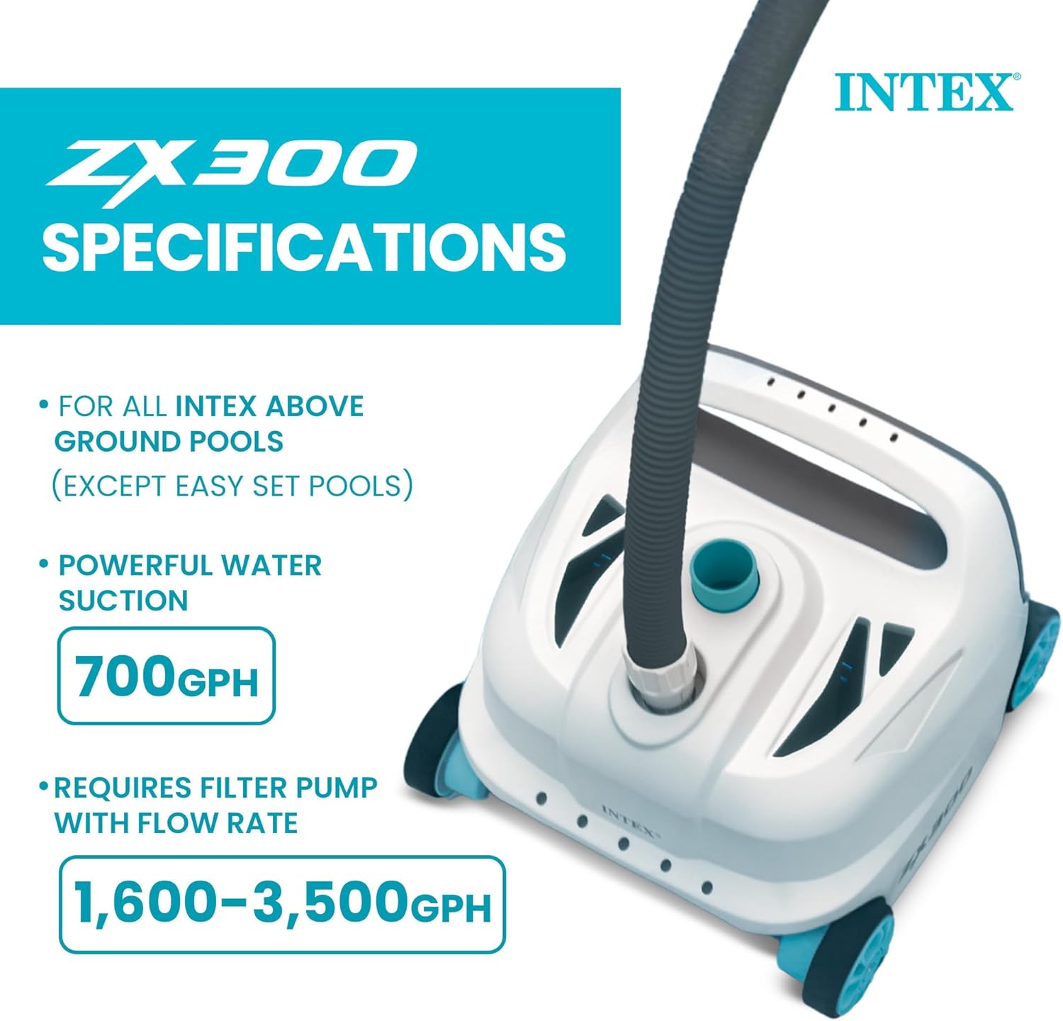Intex Auto Pool Side Cleaner De Luxe