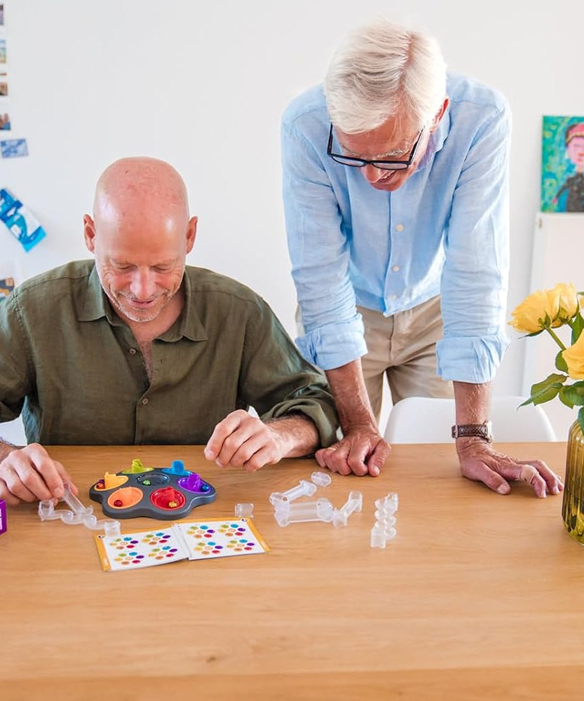 SmartGames DropZone, 3D Marble Run Brain Teaser Puzzle with 80+ Challenges, STEM Educational Toy for Kids 8+