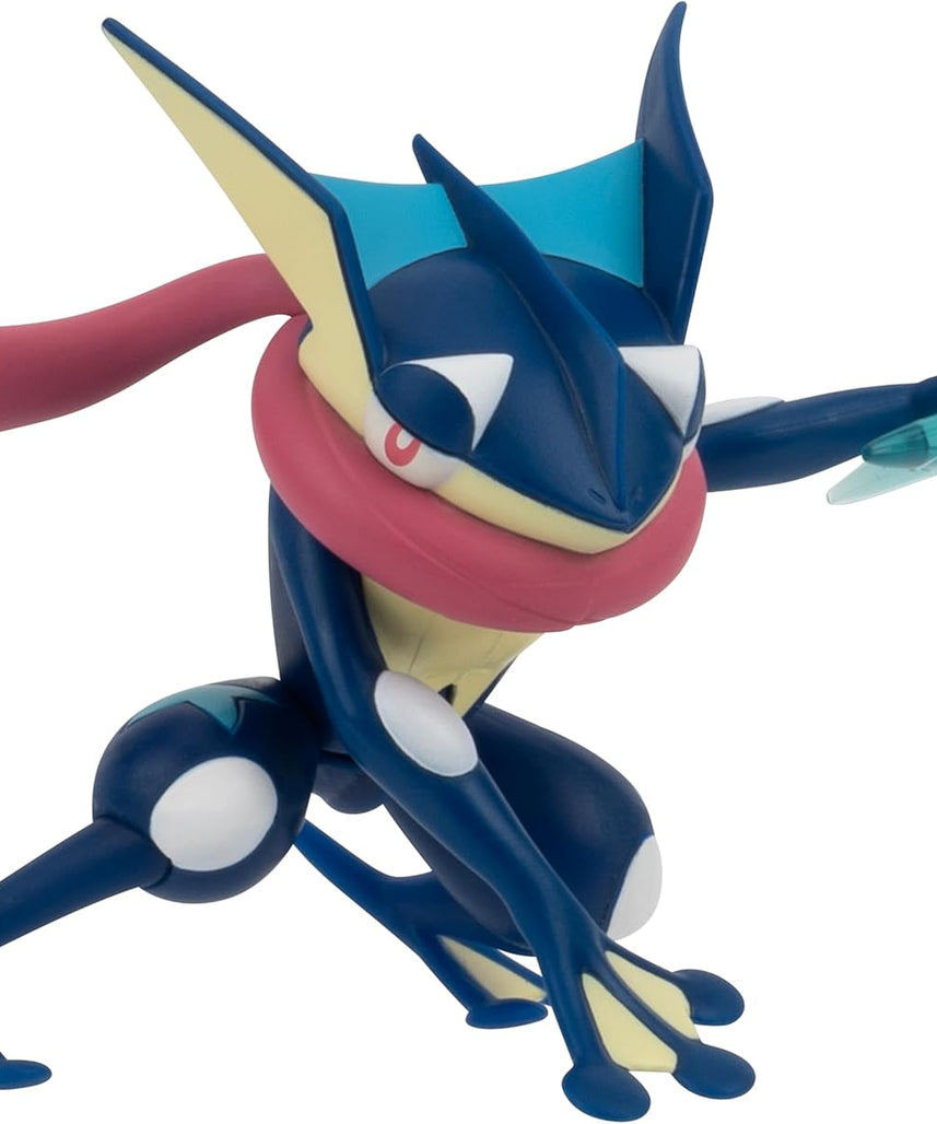 Pokemon Greninja Figures, Detailed Official Figures, Deluxe Action, Battle Ready, Action Figurines, Collectibles, Display Toys for Boys, Battle Feature Figures
