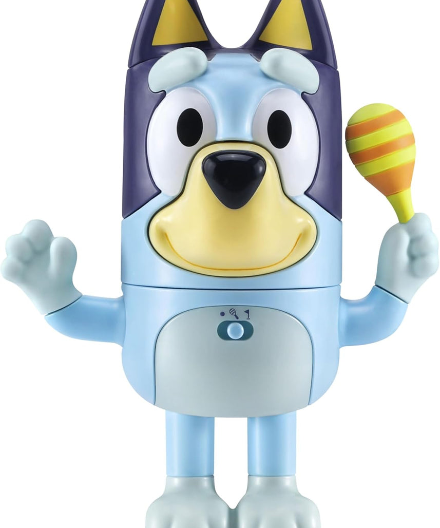 VTech Shake It Bluey Interactive Toddler Toy with Music, Sounds and Phrases from TV Show, Educational Play, Follow Me Memory Game, Motor Skill Development, Learning Toy, Ideal Gift for Kids Ages 3-5, Blue