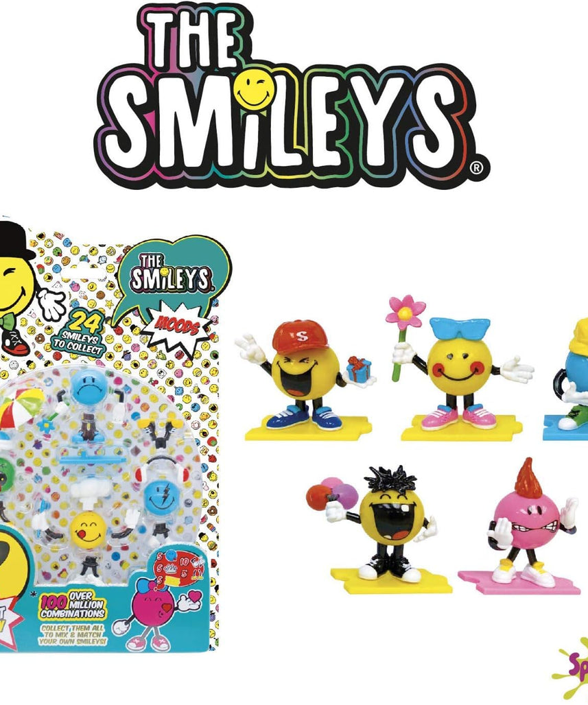 Splash Toys Smileys Characters Series 1 Figurines 5-Piece Pack, Collectible Themed Vinyl Figures for Kids and Fans, 3Y+ Years