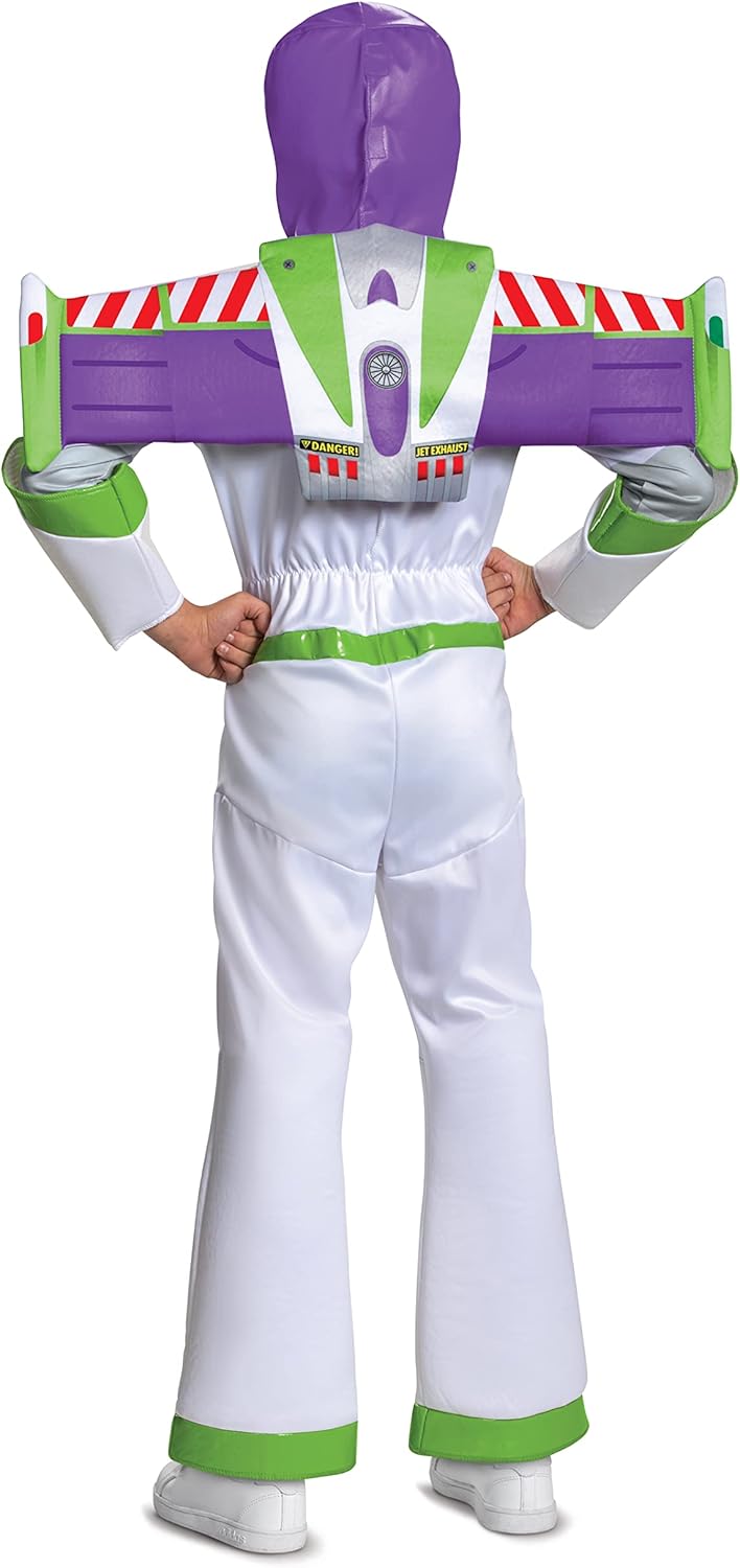 Disney Pixar Buzz Lightyear Toy Story 4 Deluxe Boys' Costume, Medium (7-8)