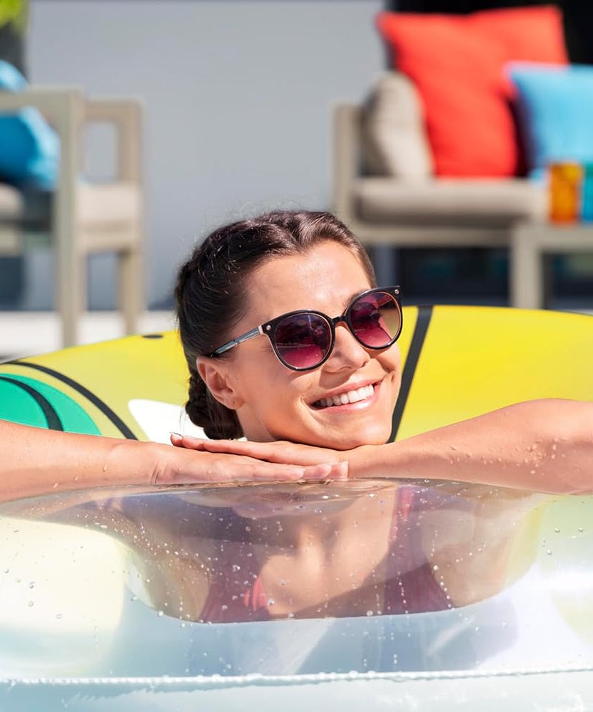 Bestway Swim Ring Fresh Squeezed Lemon Swim Tube 1.14M, Outdoor & Indoor Relaxation & Play, Swim Tubes, Pool Floats, Bright Graphics, Heavy-duty Handles