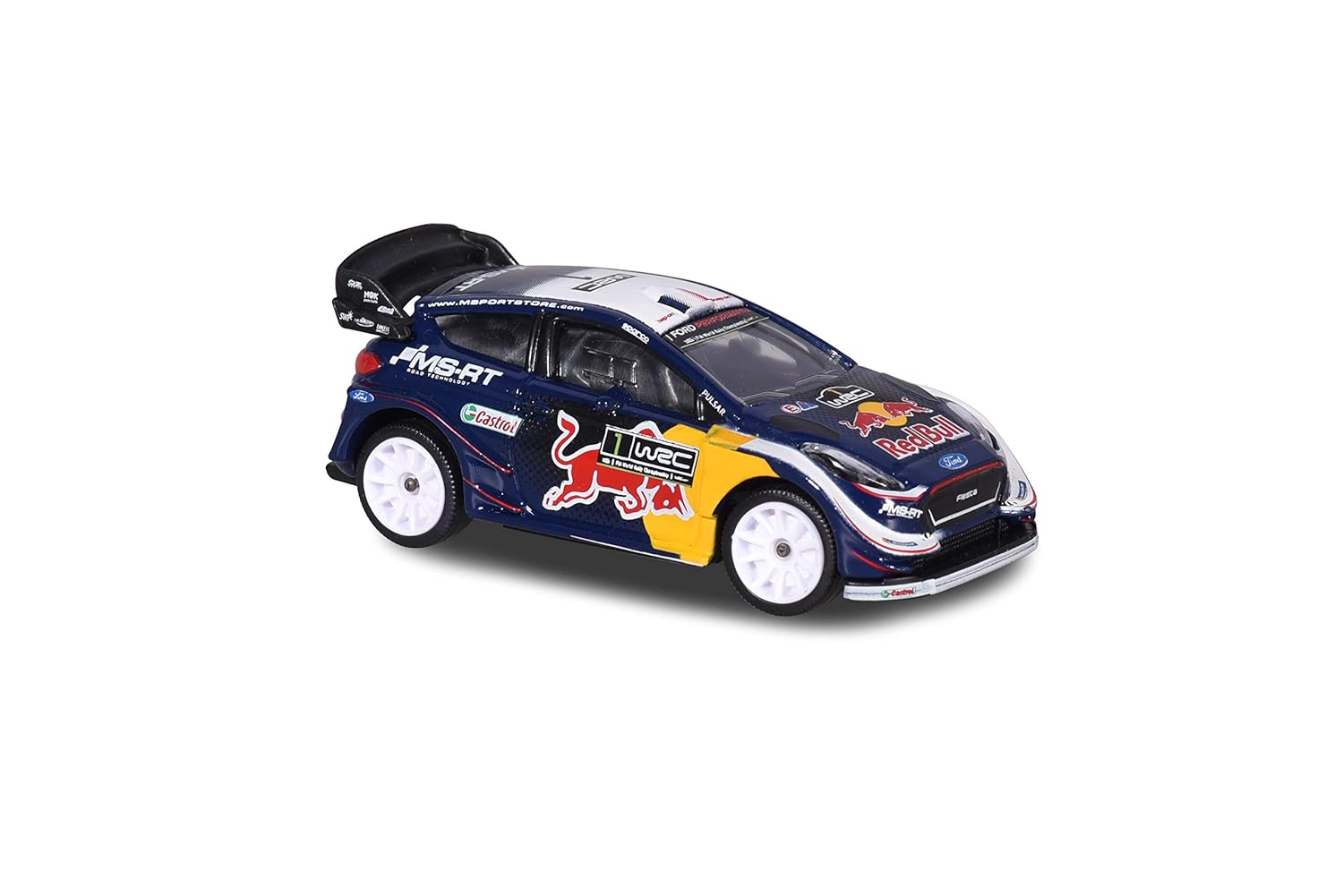 Majorette WRC Diecast Racing Car, Freewheel Action, Rubber Tyres, Assorted Model, Kids 3+