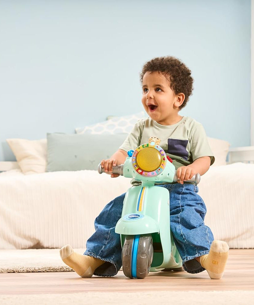 VTech Baby 2-in-1 Ride & Balance Scooter – Trike to Balance Bike, Interactive Play & Learning