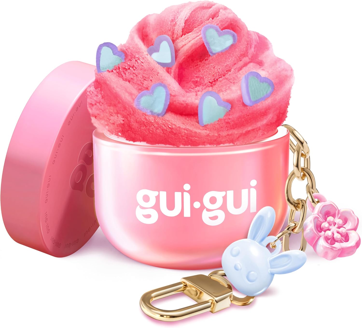 Gui Gui Slime Mini Single Pack Sensory Slime Toy, Pocket Sized DIY Slime Kit with Sparkly Charms, Scented Stretchy Slime & Surprise Collectible, 6 Years+