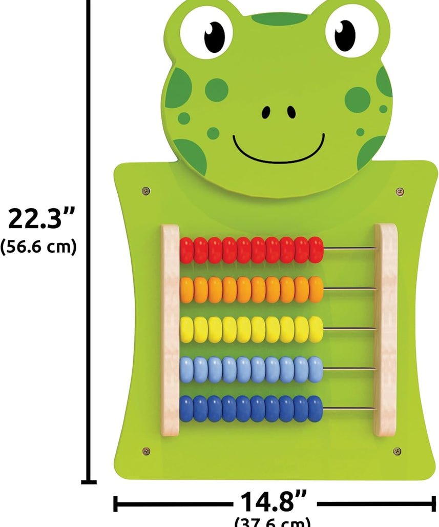 لوحة أنشطة فيجا أباكوس، لعبة حائط خشبية من مونتيسوري، أداة لتعلم الرياضيات والعد في المراحل المبكرة، تُنمّي المهارات الإدراكية والحركية الدقيقة، لعبة تعليمية صديقة للبيئة، للأولاد والبنات من عمر 18 شهرًا فما فوق