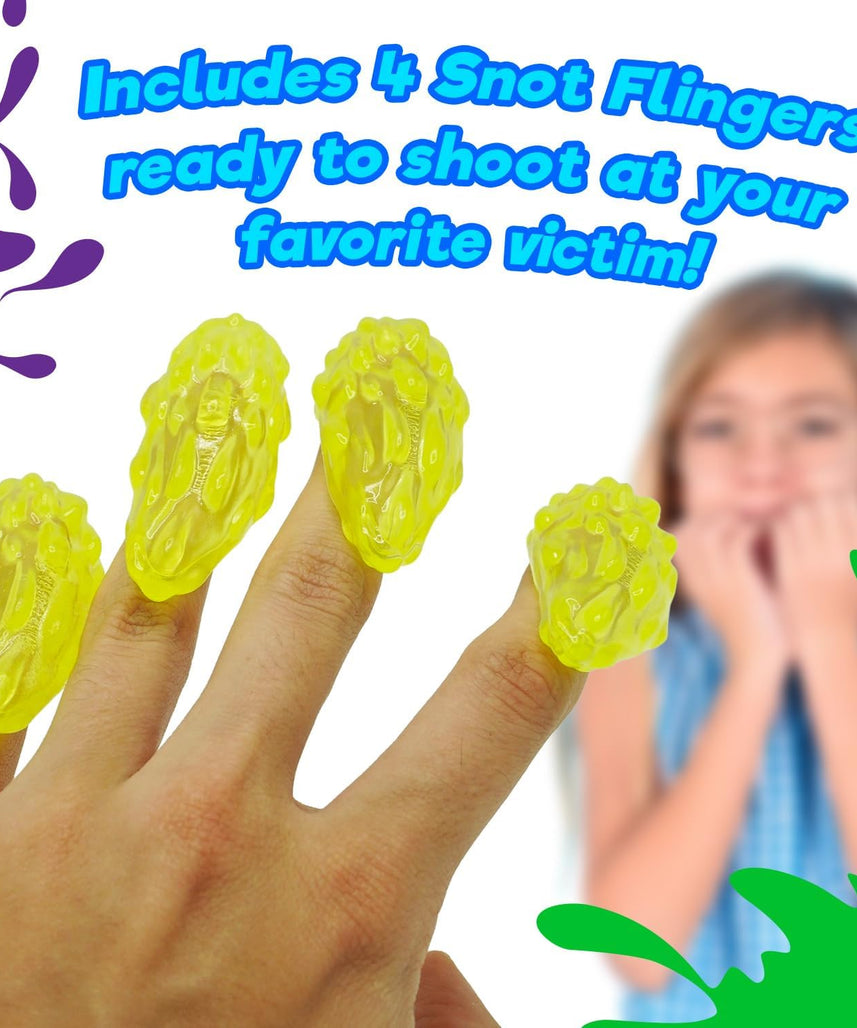 JA-RU Gross Snot Flinger Toy, Stretchy Sticky Flinger Booger Launcher, Funny Prank Toy for Kids 6Y+