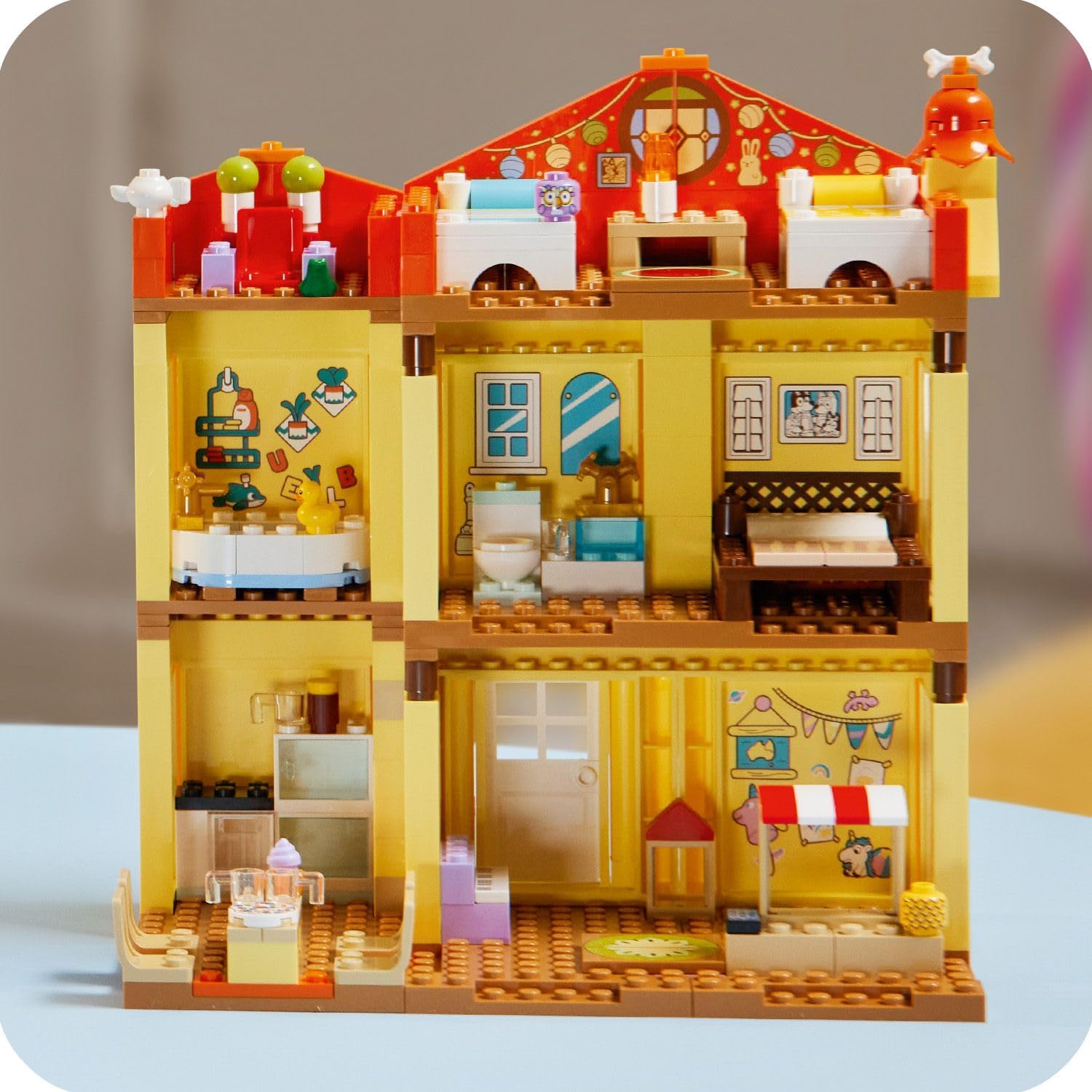 LEGO Bluey: Bluey's Family House Toy - Modular Playset with Multiple Rooms, a Garden, 4 Minifigures & Fun Accessories - Birthday Gift for 4+ Year Old Girls & Boys or TV Show Fans - 11203
