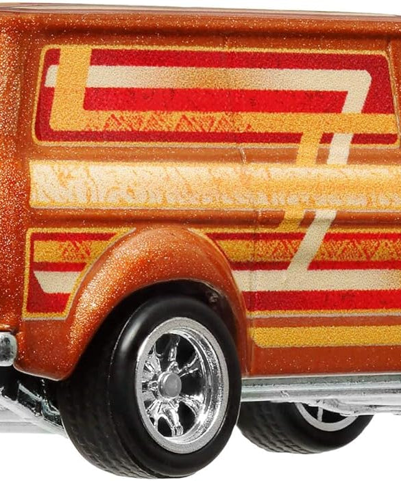 Hot Wheels Premium Boulevard Ford Transit Supervan, 1:64 Orange, #109 Die-Cast Metal Collectible Model