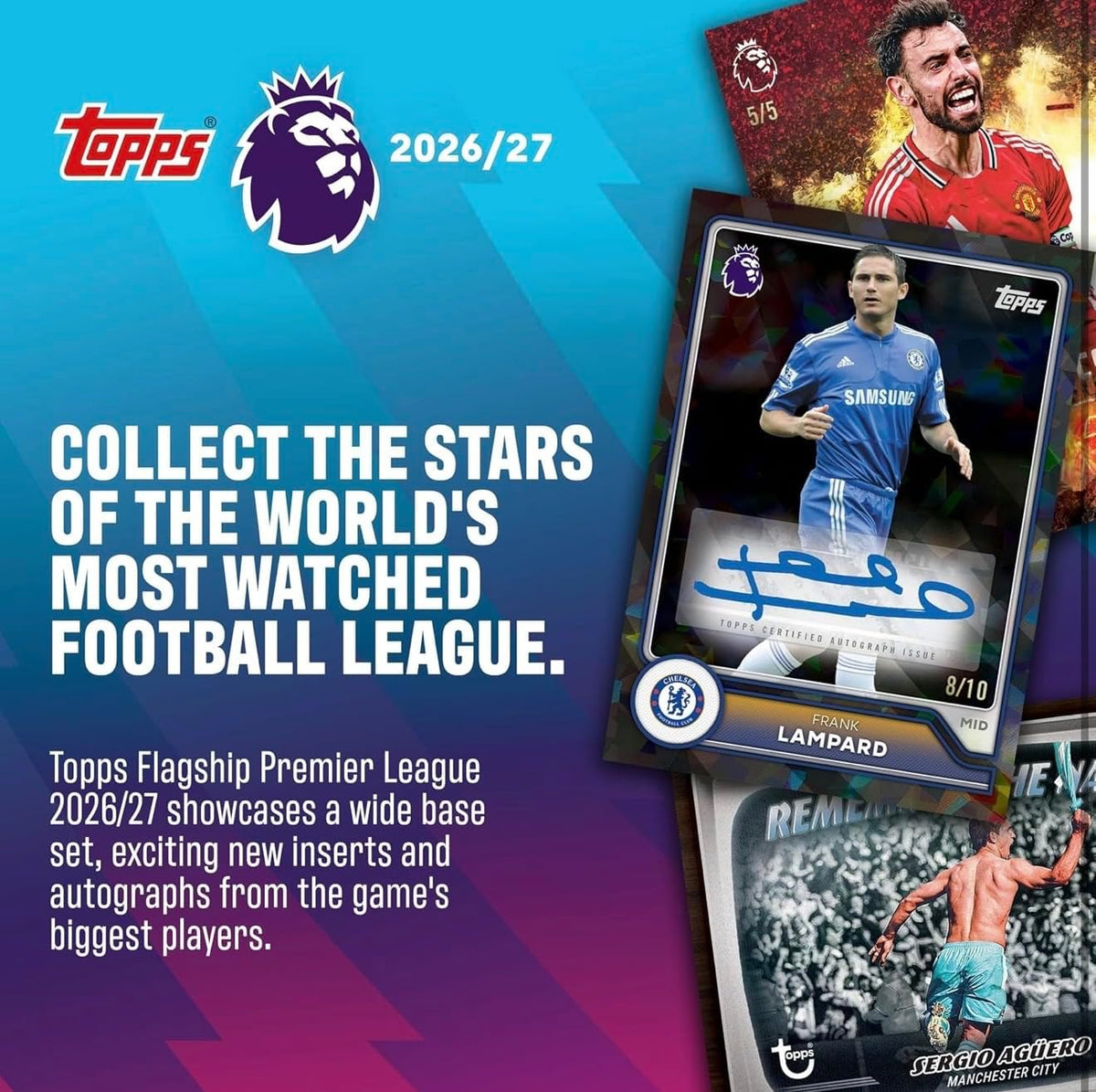 Topps Premier League Trading Cards 2026/27 Value Box, 60 Cards with 4 Green Voltage Parallels and 2 Exclusive Mayhem Inserts, Football Trading Card Collection, Officially Licensed Premier League Merchandise, 6+ Years