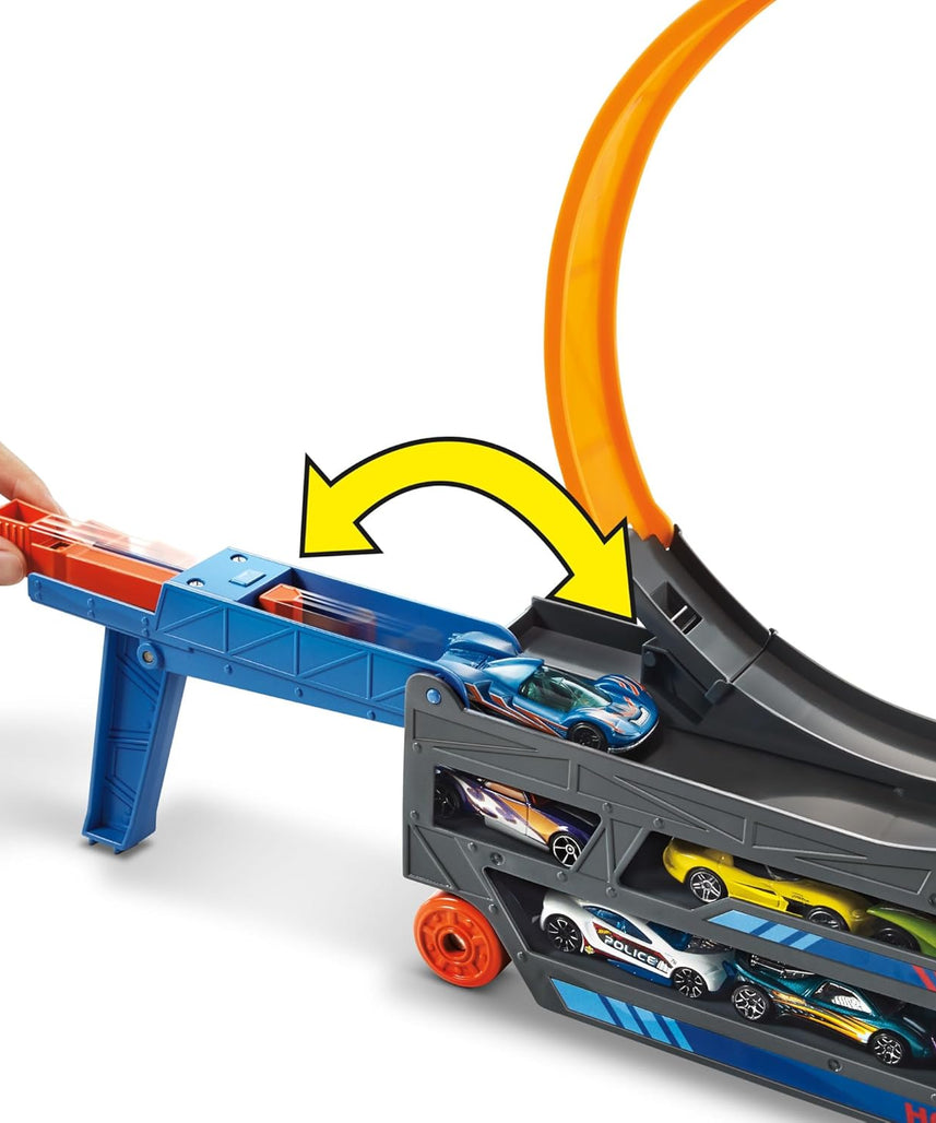 Hot Wheels Stunt and Go Transporter Truck