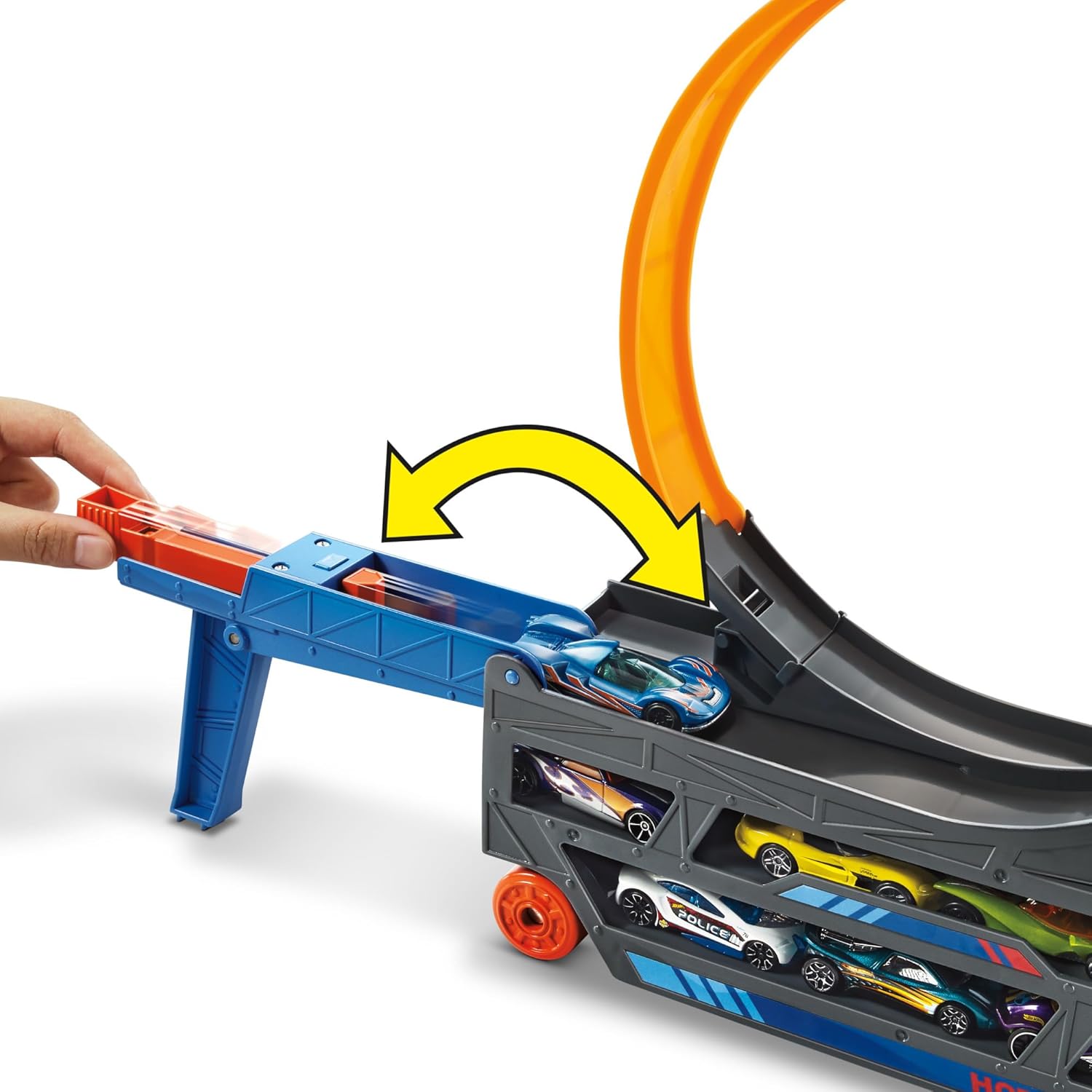 Hot Wheels Stunt and Go Transporter Truck