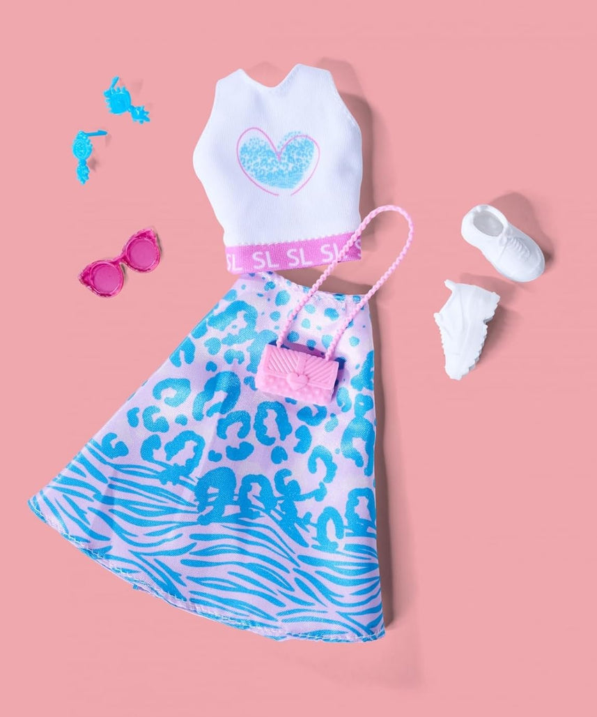 Simba Steffi Love Leo Look Fashion Doll 29 cm with Earrings Sunglasses and Handbag for Kids Ages 3 and Up