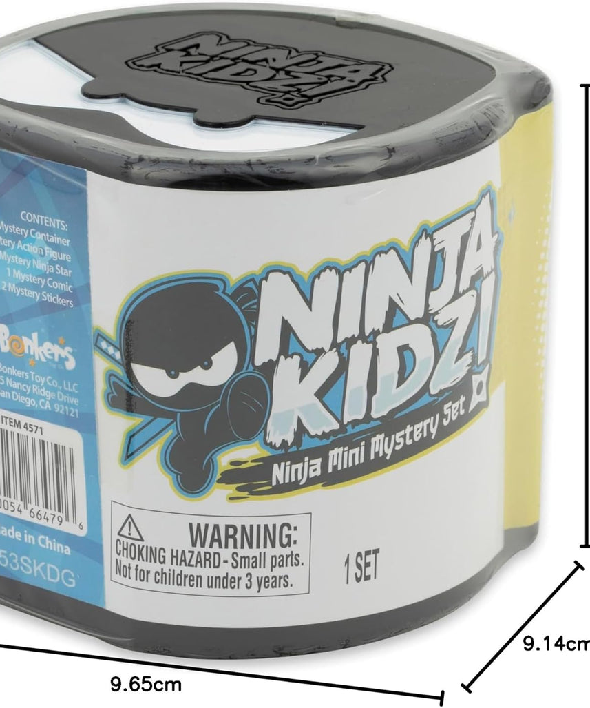 Ninja Kidz Mini Mystery Set – Officially Licensed Action Figures, Comics & Stickers, Ages 3+