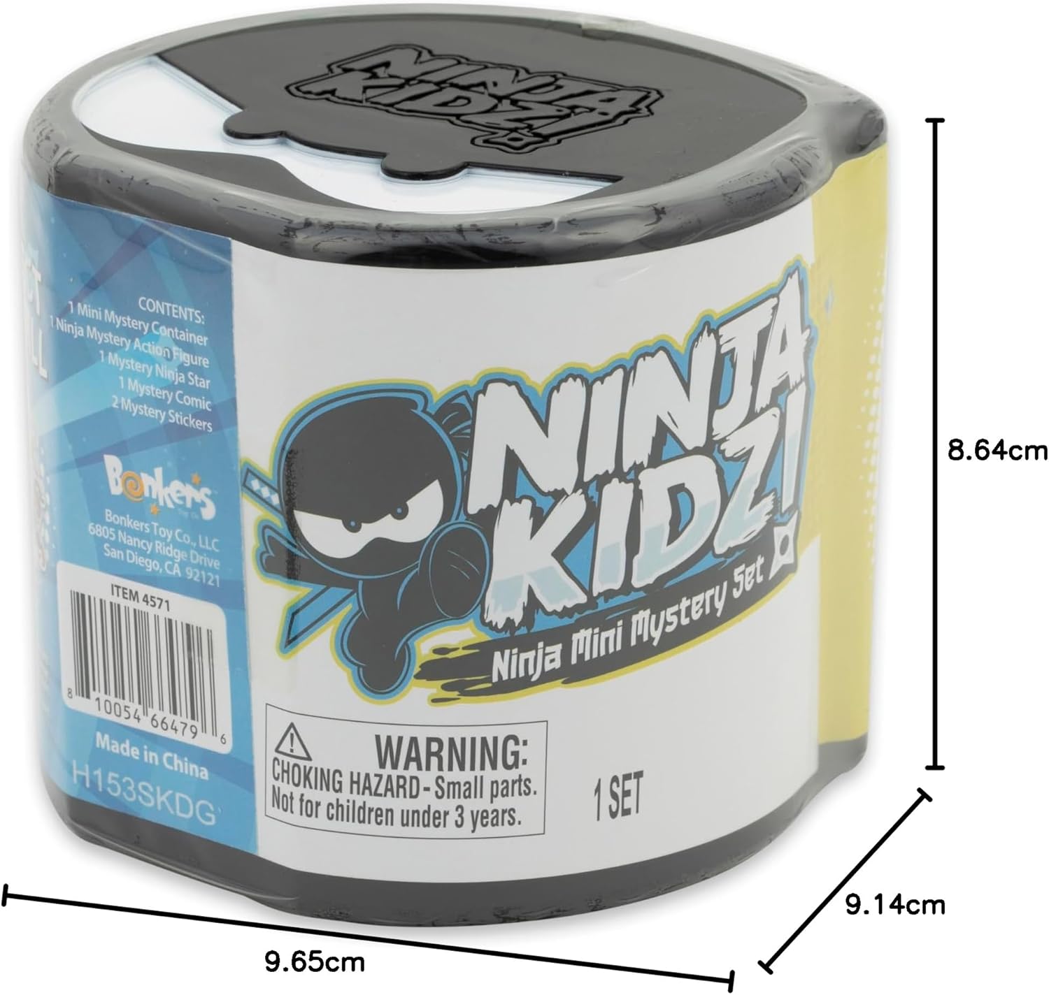 Ninja Kidz Mini Mystery Set – Officially Licensed Action Figures, Comics & Stickers, Ages 3+