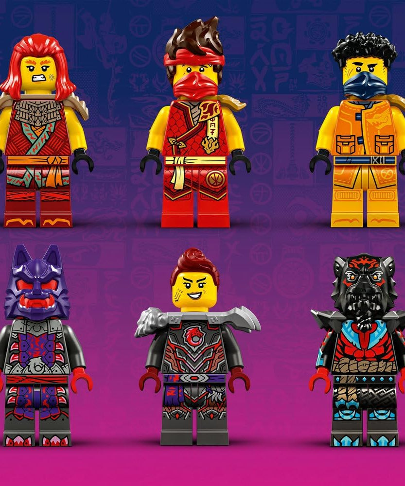 LEGO NINJAGO Source Dragon of Motion Figure Set, Ninja Adventure Toys for Boys & Girls, with 6 Minifigures Incl. Characters Kai & Arin, Dragons Rising Birthday Gift for kids & Teens aged 12 Plus 71822