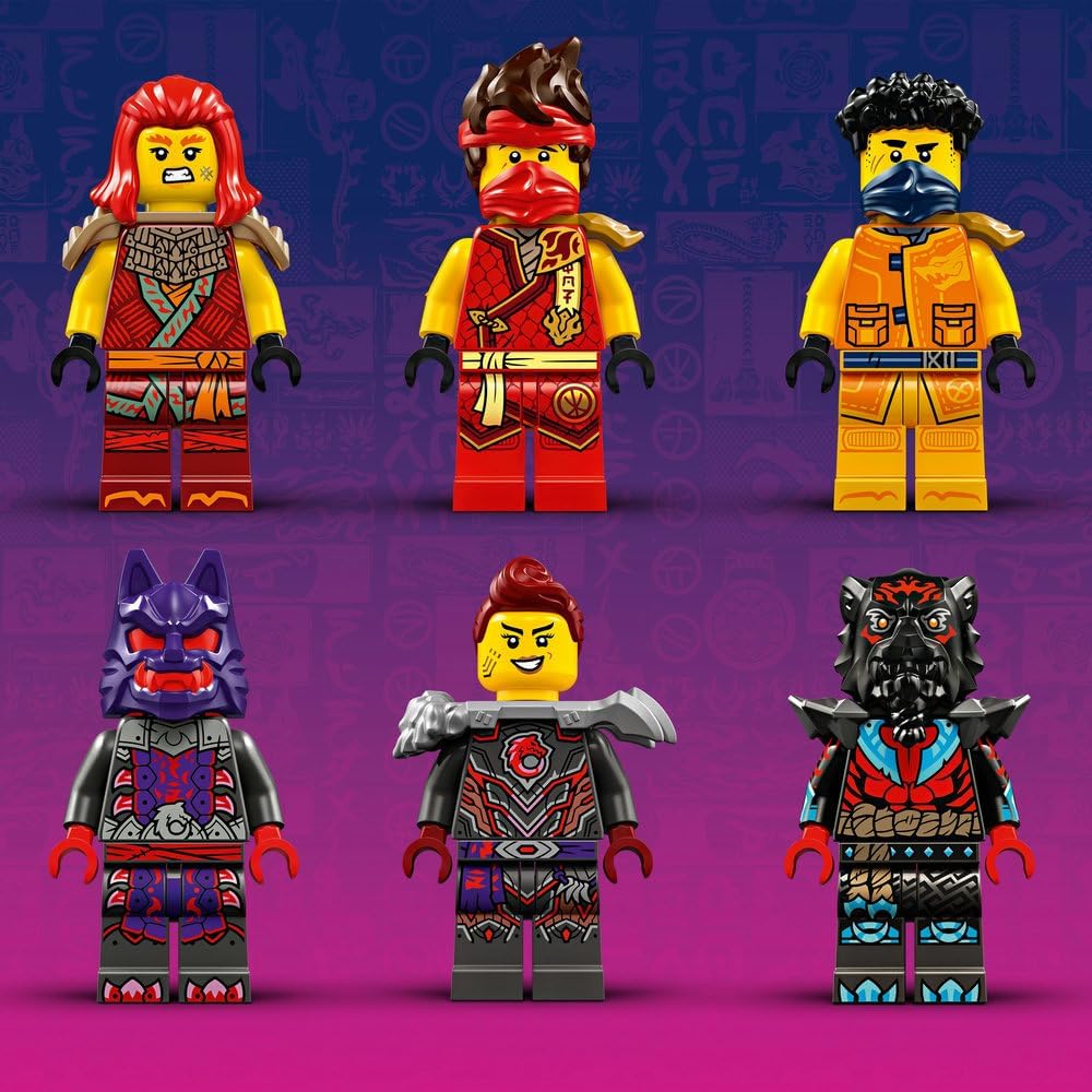 LEGO NINJAGO Source Dragon of Motion Figure Set, Ninja Adventure Toys for Boys & Girls, with 6 Minifigures Incl. Characters Kai & Arin, Dragons Rising Birthday Gift for kids & Teens aged 12 Plus 71822