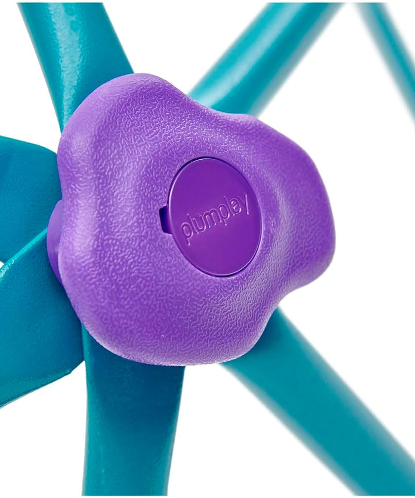 قبة معدنية للتسلق من Plum Deimos، سهلة التجميع في الفناء الخلفي، قبة هندسية للتسلق بسعة وزن 150 كجم، لعبة صالة ألعاب رياضية خارجية مناسبة للأطفال من الأولاد والبنات من سن 3 سنوات فما فوق