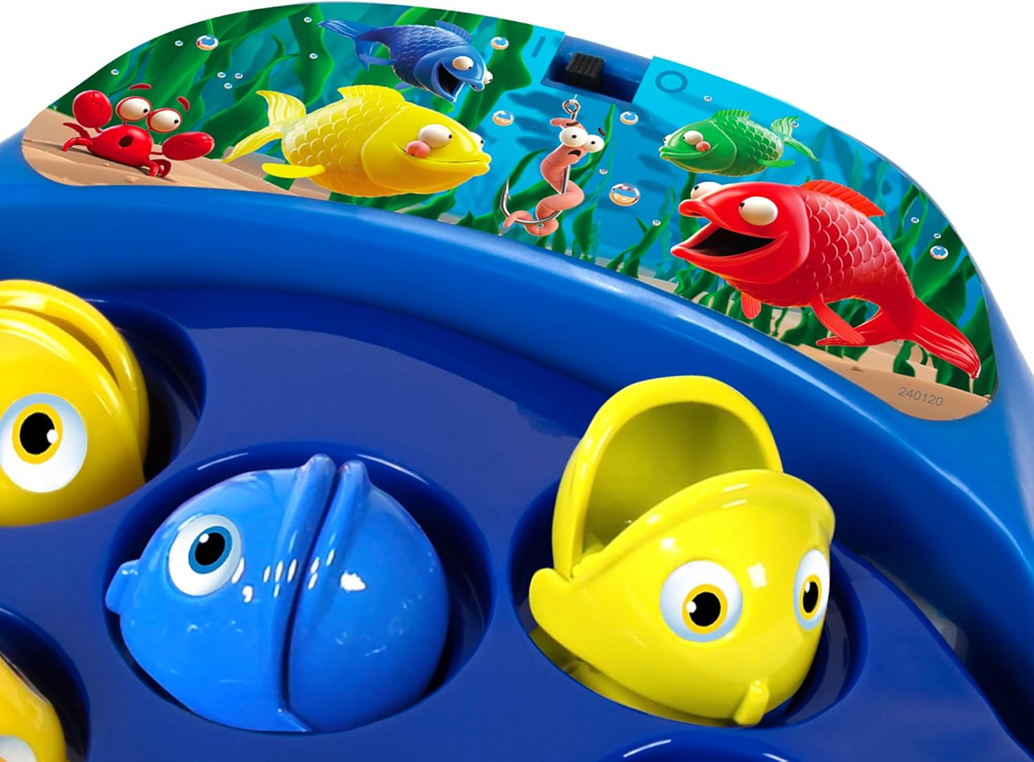 The Fishing Game, Bright Colourful Rotating Fish Pond, Hand-Eye Coordination Game for Kids 3+ Years