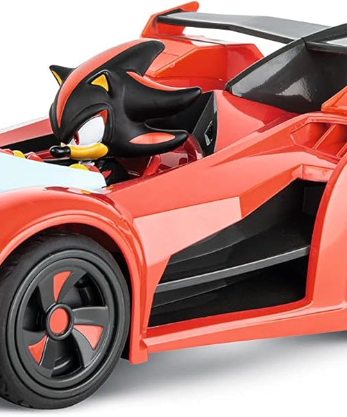 سيارة سونيك ريسينغ شادو من فريق RC، بمقياس 1:18، بتردد 2.4 جيجاهرتز، مزودة بمصابيح LED، وملصقات قابلة للتعديل، وهيكل متين، وسرعة عالية، ومرخصة رسميًا من SEGA، هدية للأطفال من عمر 6 سنوات فما فوق