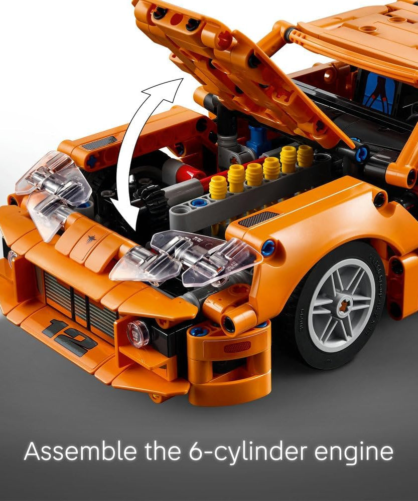 LEGO Technic Fast and Furious Toyota Supra MK4 Toy Car - 6 Cylinder Engine & Opening Doors - Model Kits for 9+ Years Old Boys & Girls or Adult Motorsport Fans - Ramadan Gift Idea - 42204