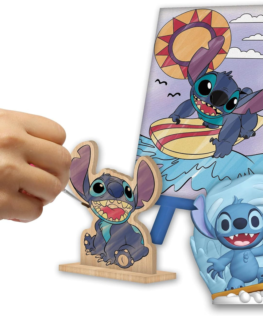 Tara Toys Disney Stitch 5 in 1 Creativity Tub, 50-Piece Paint and Color Preschool Arts and Crafts Activity Set, Kids for Ages 3 Up