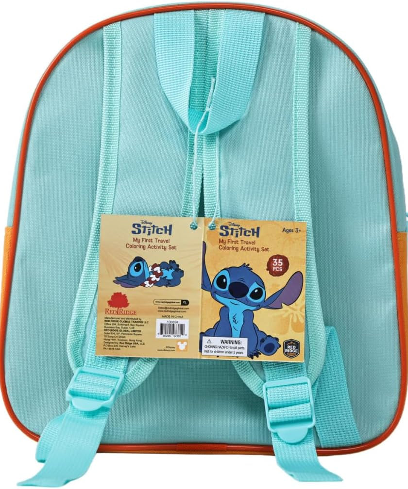 Disney Stitch My First Travel Coloring & Activity Set| Art & Craft Kit | Learning & Activity Set | Travel Fun | Age 3+