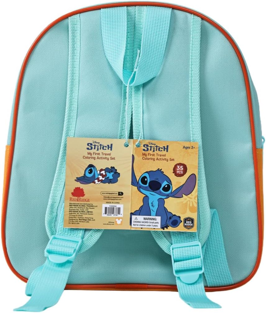 Disney Stitch My First Travel Coloring & Activity Set| Art & Craft Kit | Learning & Activity Set | Travel Fun | Age 3+