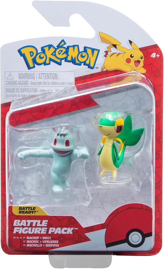 Pokemon Battle Figure Value - Machop & Snivy