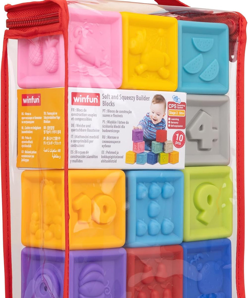 Soft and Squeezy Builder Blocks 6M+