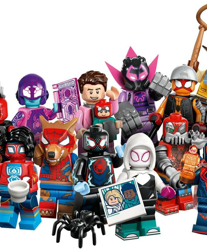 LEGO Minifigures Spider Man Across The Spider Verse Mystery Box 1 Random Figure Collectible Toy For Kids 5+