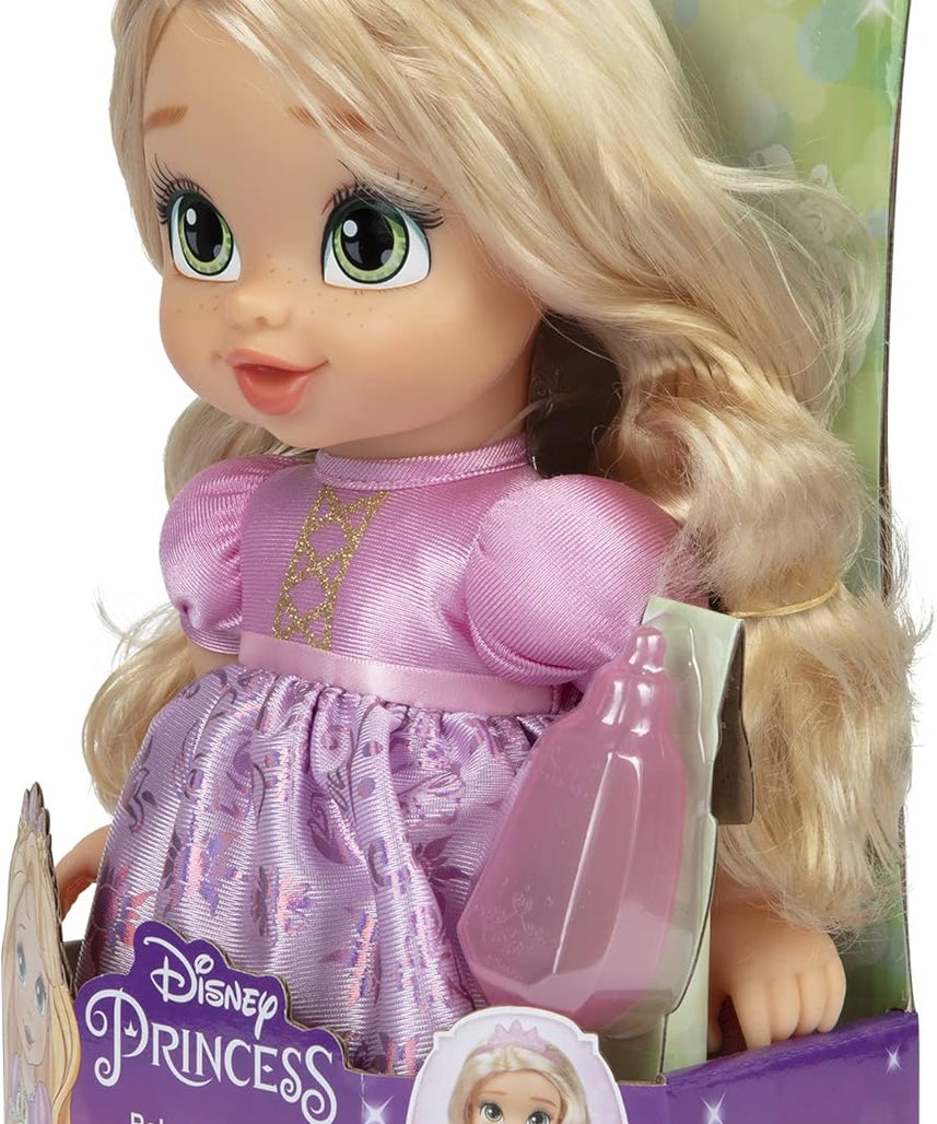 Disney Princess Rapunzel Baby Doll with Baby Bottle & Tiara