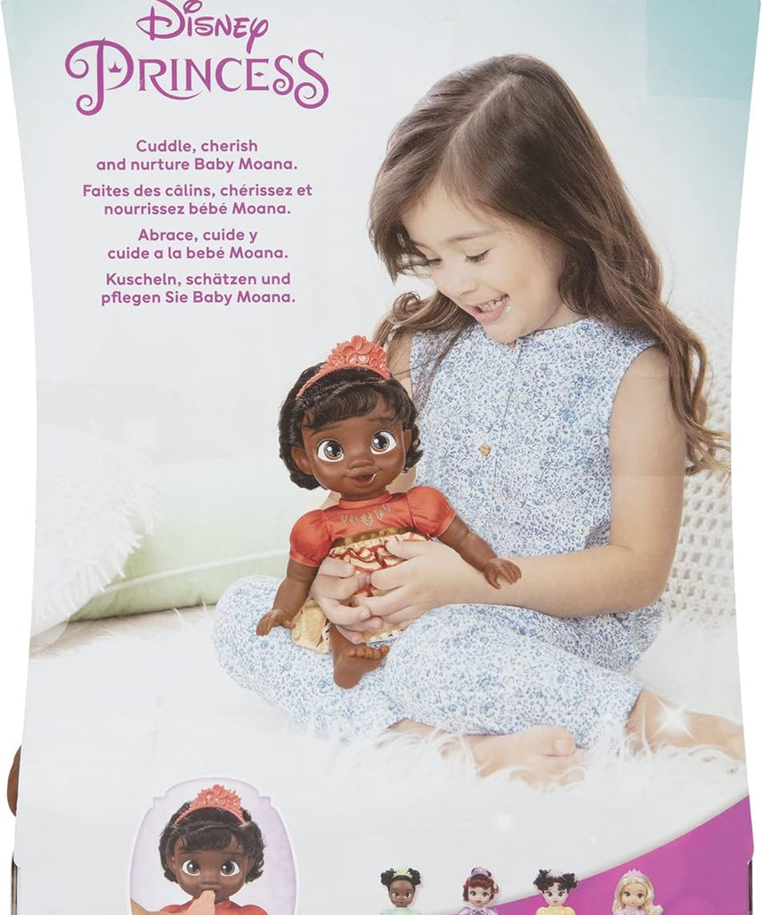 Disney Princess Moana Baby Doll with Baby Bottle & Hair Pin